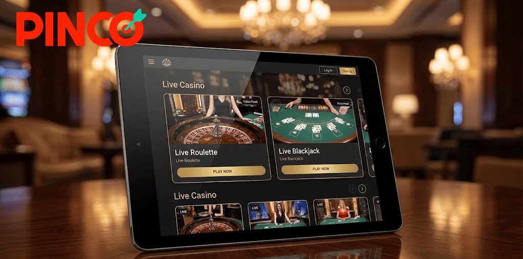 Pinco Türkiye Online Casino Arayüzü